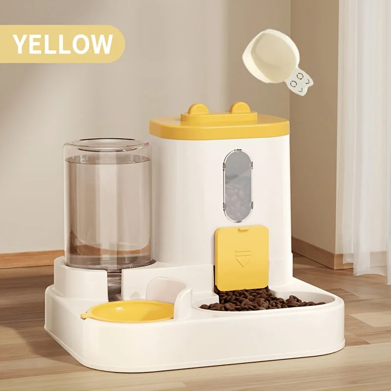 Automatic Pet Food And Water Dispenser | 2-In-1 Gravity Set