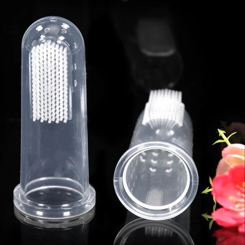 Silicone Pet Finger Toothbrush | Cat & Dog Oral Hygiene Brush