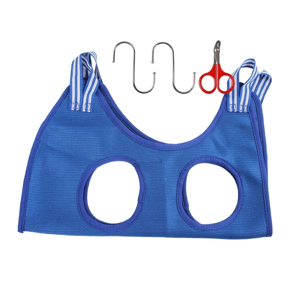 Dog & Cat Grooming Hammock | Stress-Free Hanging Pet Restraint Bag