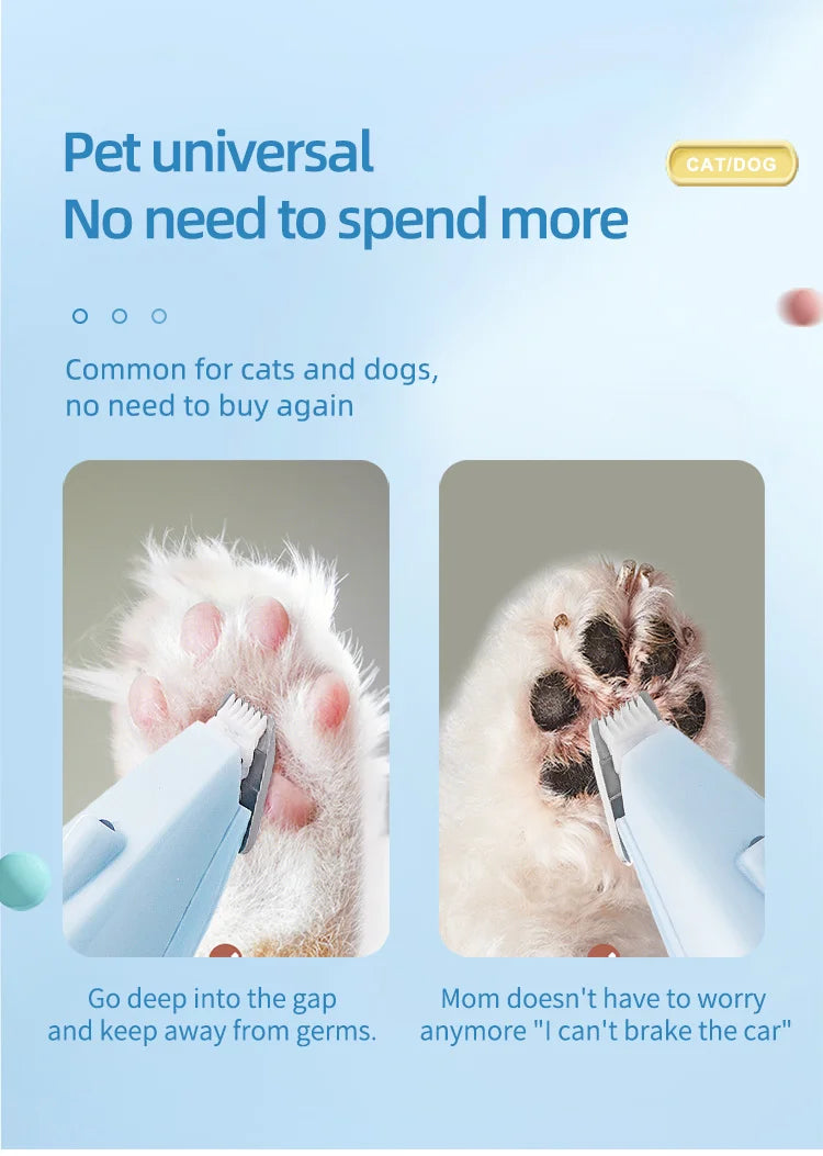 Electric Pet Paw Shaver | Nail Trimmer for Cats & Dogs
