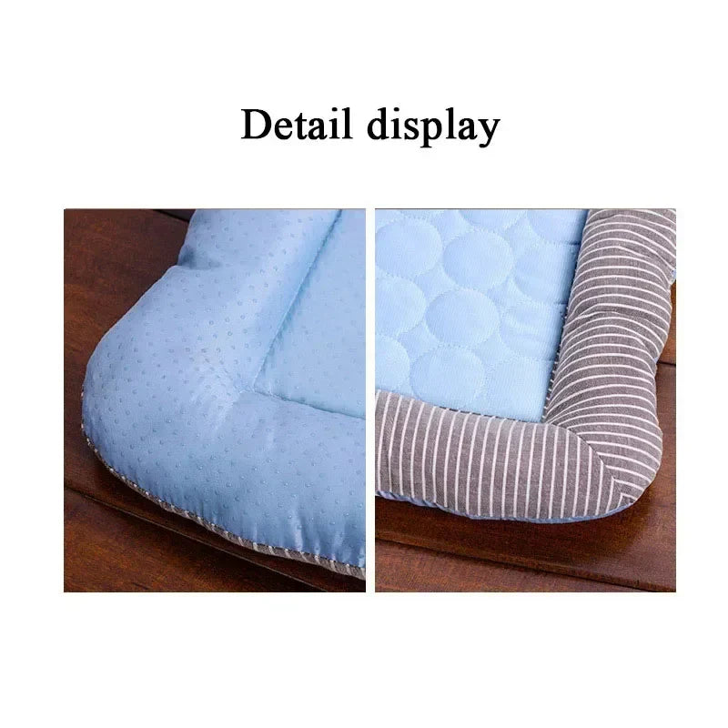 Ice Silk Pet Cooling Mat | Portable Cooling Pad for Dogs & Cats with Non-Slip Bottom | Machine Washable