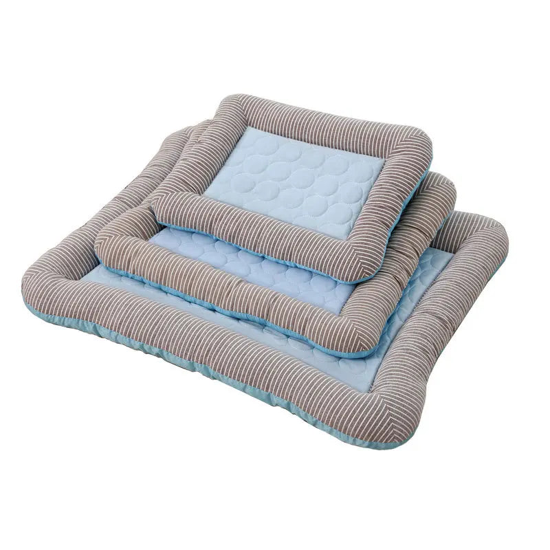 Ice Silk Pet Cooling Mat | Portable Cooling Pad for Dogs & Cats with Non-Slip Bottom | Machine Washable