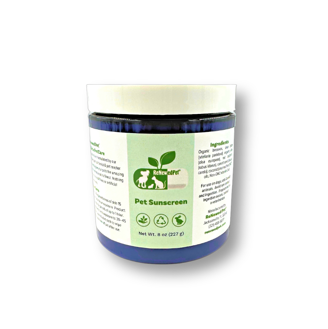 Dog Sunscreen for Skin and Nose Protection: Organic Zinc-Free Balm | 1, 2, 4, or 8 oz