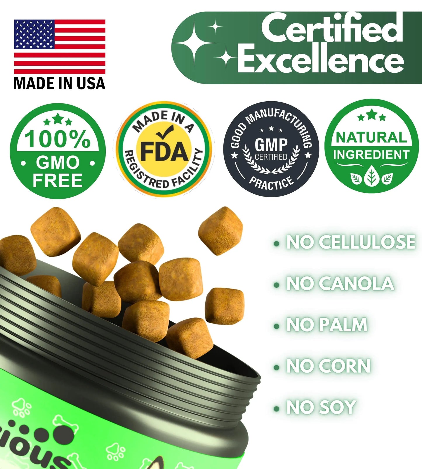 Natural Flea and Tick Prevention for Dogs: Daily Parasite Control Chews | 120 Count