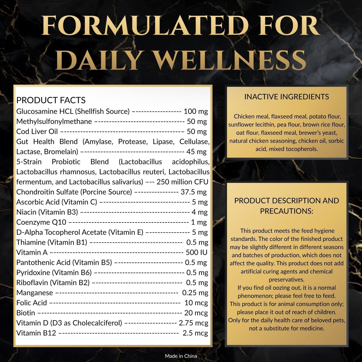 Vita Nibbles Daily Multivitamin for Dogs: Skin, Coat & Immune Support