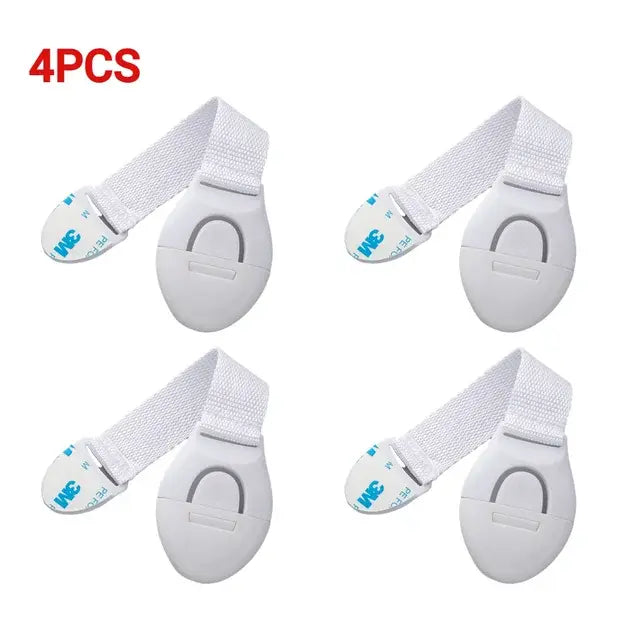 Pet Cabinet Safety Locks for Dogs & Cats, Adjustable Drawer & Door Locks