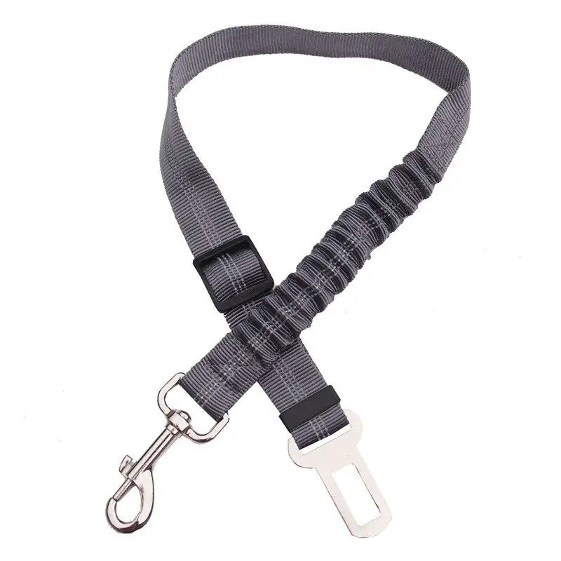 Reflective Dog Car Safety Belt Leash | Night-Visible Vehicle Travel Tether