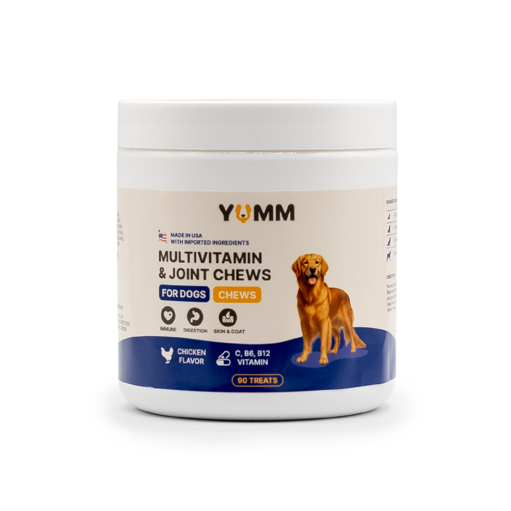 Daily Joint and Multivitamin Soft Chews for Dogs – Glucosamine and Omega 3 Dog Vitamins