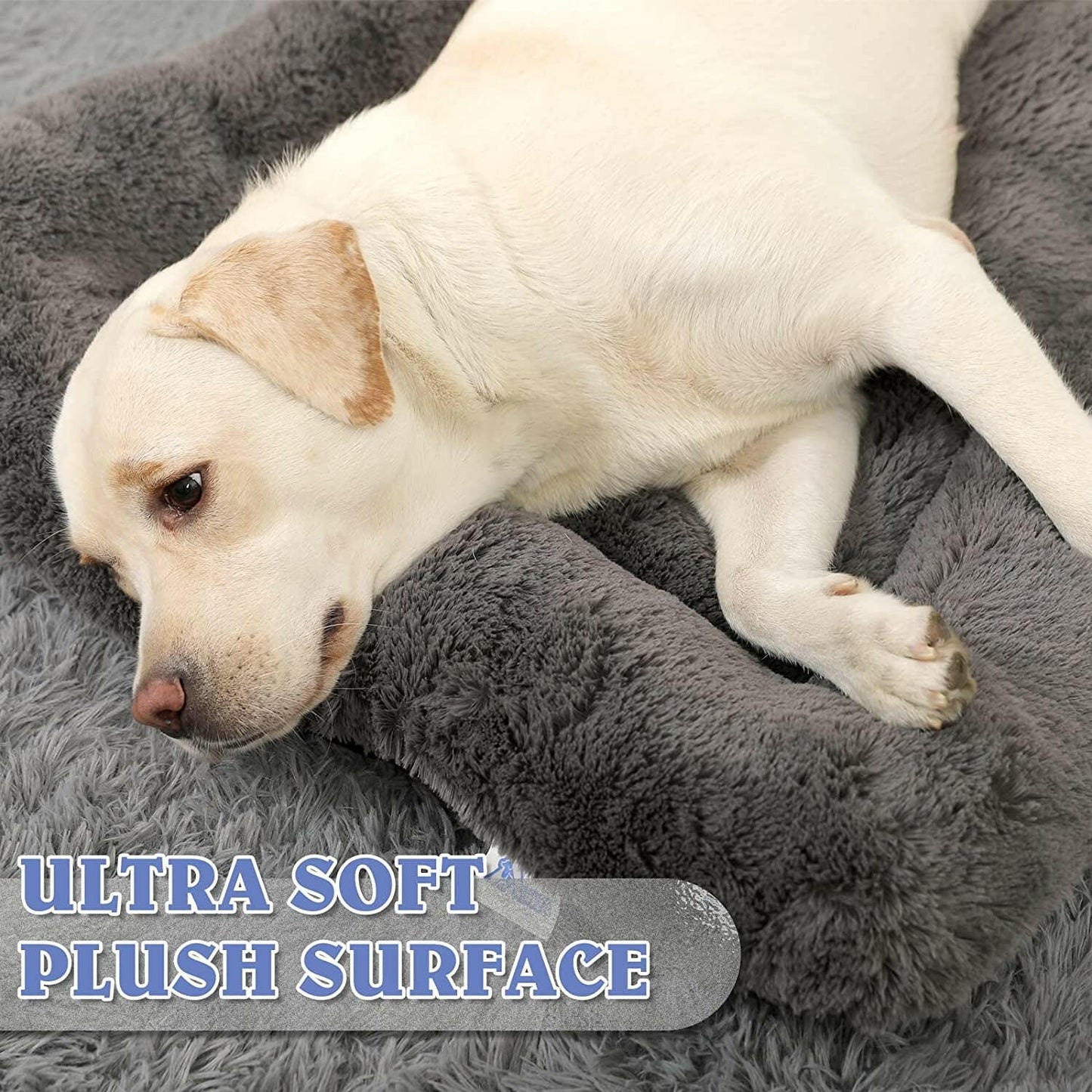 Large Calming Dog Bed | Orthopedic Anxiety Relief for Medium to Large Dogs | 36x24 Inch Machine Washable