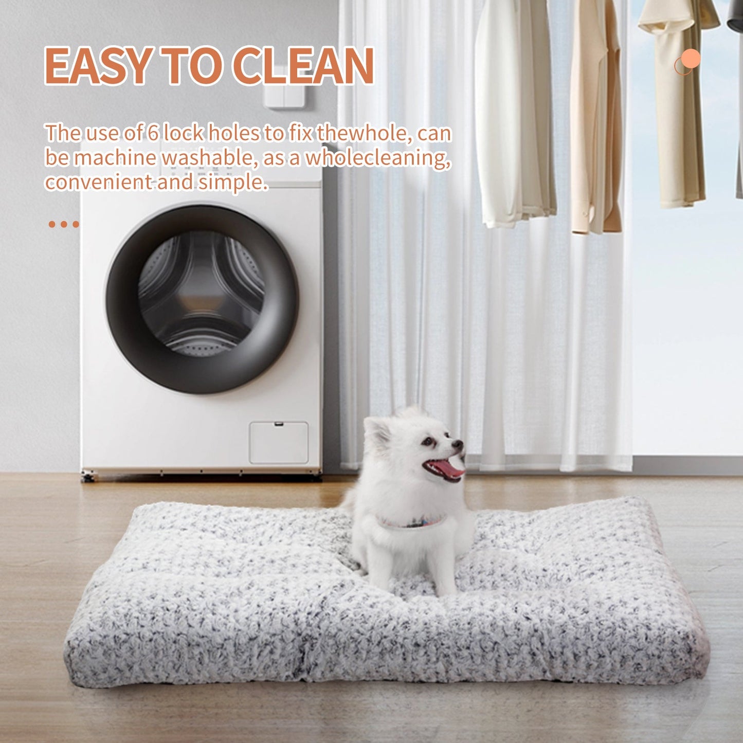 Thickened Rose Velvet Dog Bed | Washable Fluffy Kennel Mat