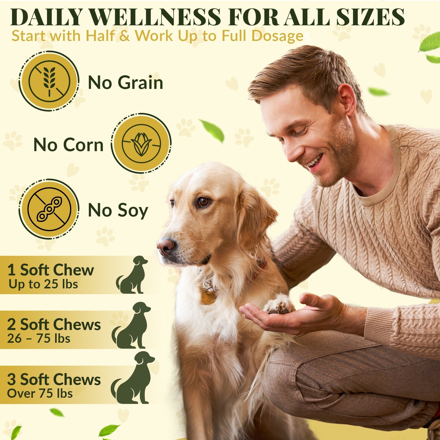 Allergy Immune Supplement for Dogs: Colostrum and Probiotics for Itchy Skin Relief | 120 Count