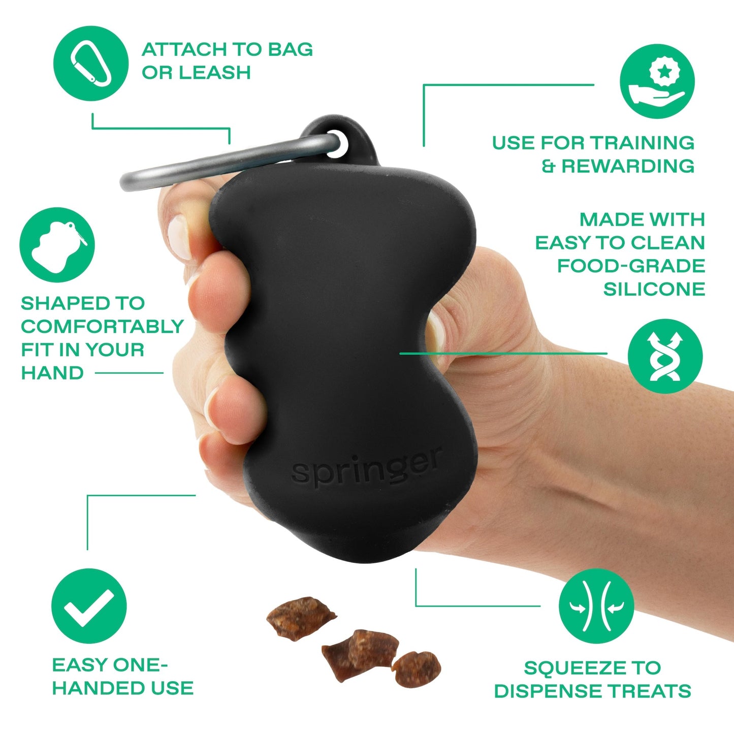Silicone Dog Treat Dispenser for Training and Walk
