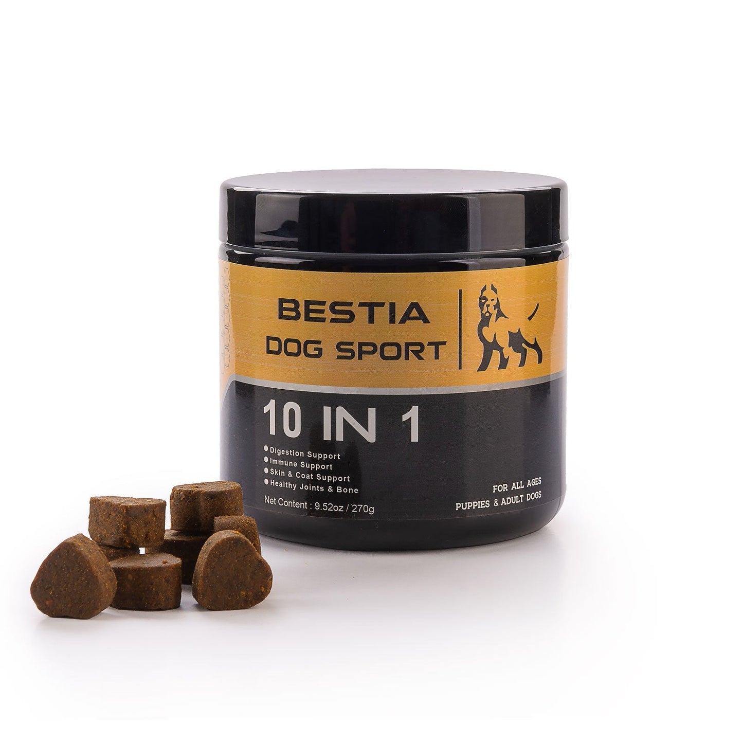 BDS 10-in-1 Dog Food Supplement: Daily Multivitamin with Probiotics and Minerals | 120 Count