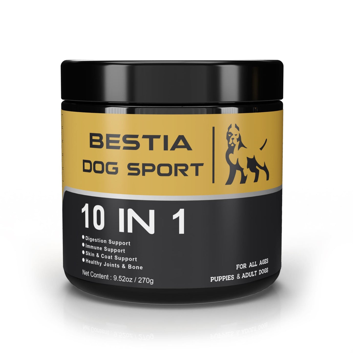 BDS 10-in-1 Dog Food Supplement: Daily Multivitamin with Probiotics and Minerals | 120 Count