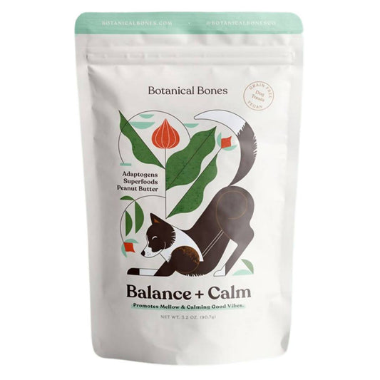 Balance + Calm Dog Treat Pouches: Peanut Butter and Lemon Balm Calming Treats