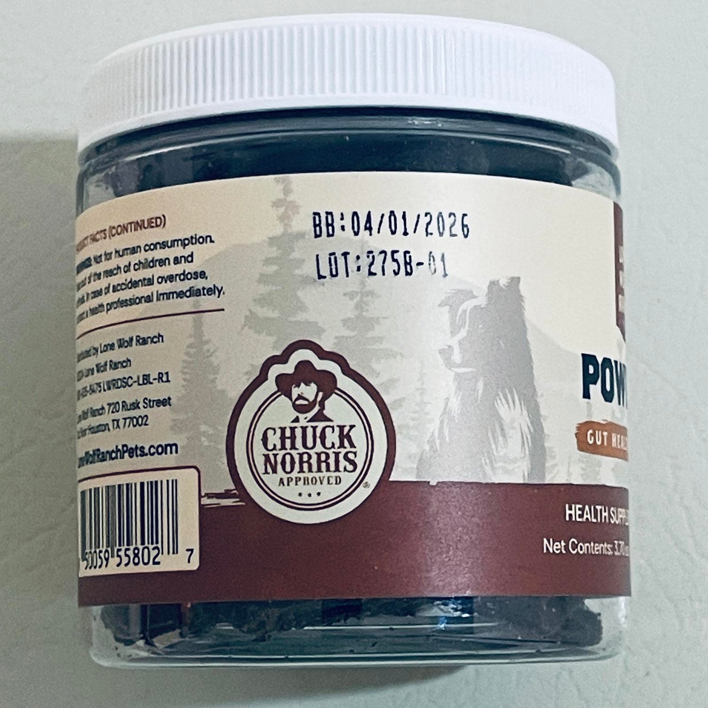 Lone Wolf Ranch Power GI Gut Health Support for Dogs: Probiotic Soft Chews | 30 Count