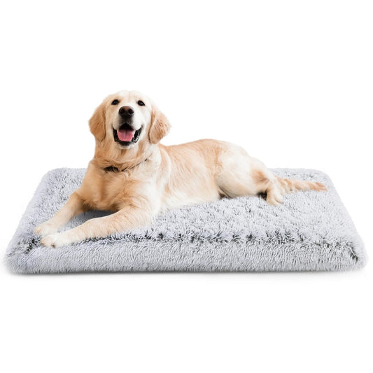 Dog Crate Bed | Orthopedic Egg Crate Foam | Gray