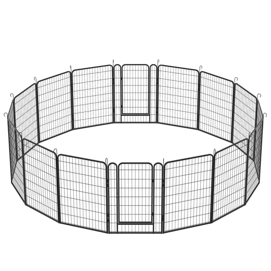 Dog Playpen and Puppy Exercise Fence | 16-Panel Heavy Duty Dog Exercise Pen