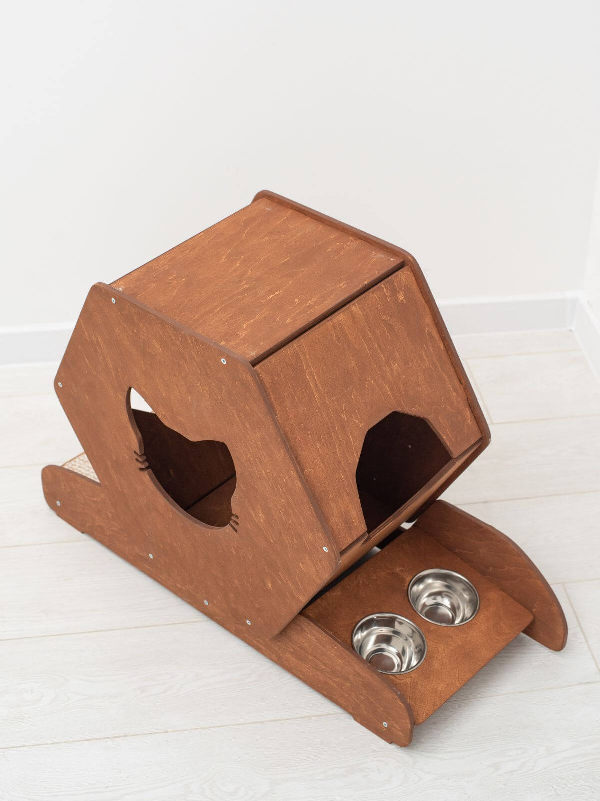 Wall Mounted Cat Bed, Hexagon Cat Shelf | Modern Floating Pet House