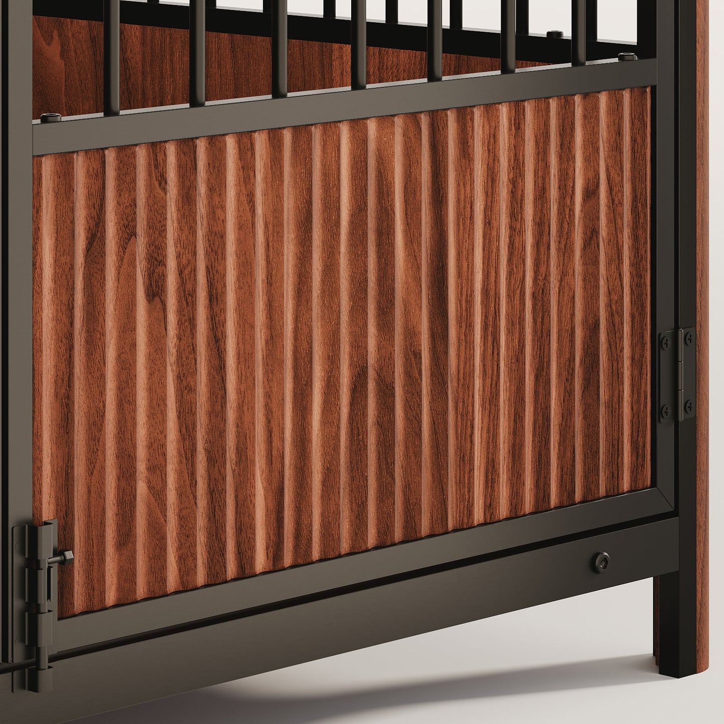 Furniture Style Dog Crate End Table | Modern Walnut Kennel for Small Dogs