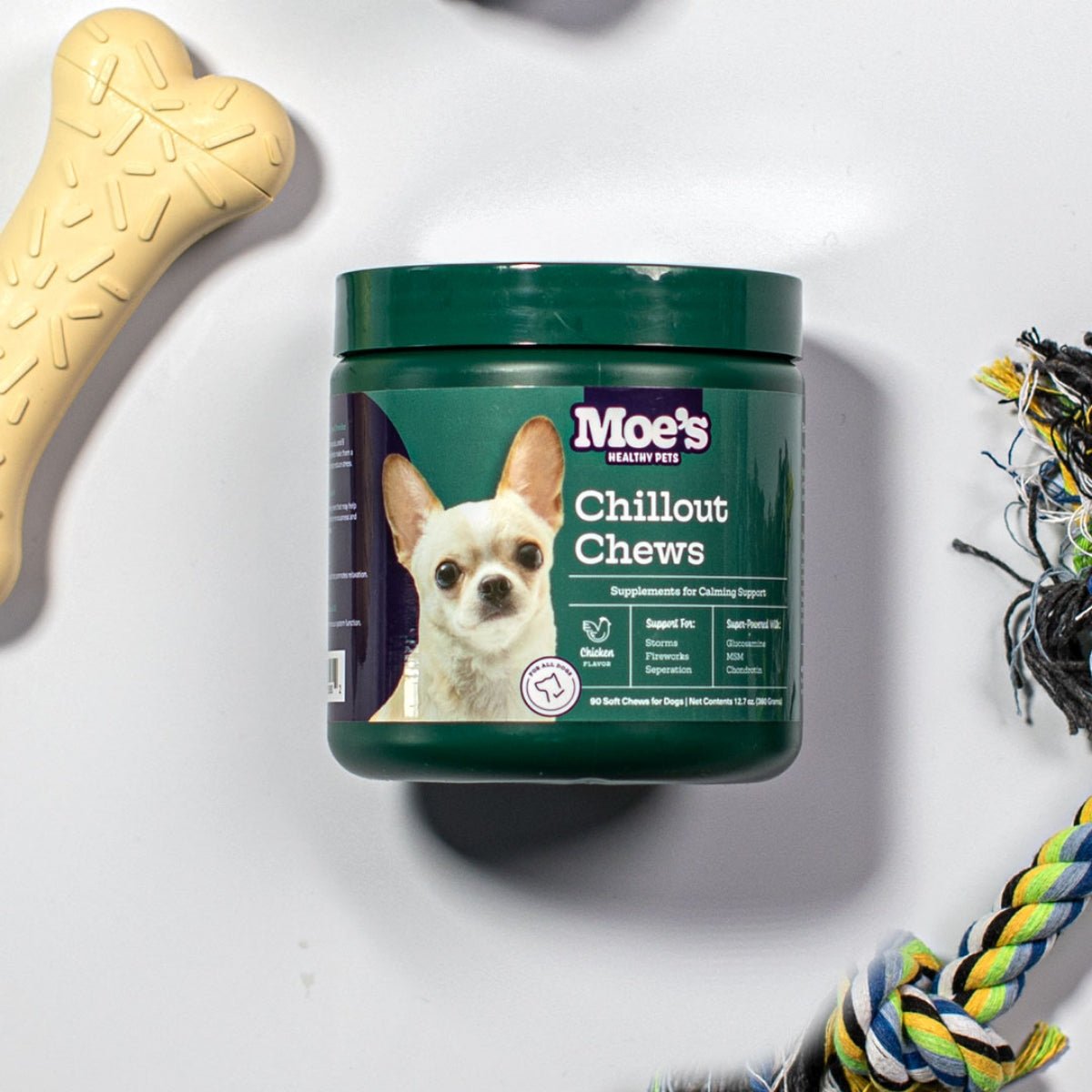 Chillout Chews for Dogs – Natural Relaxation Support for Thunderstorms & Anxiety