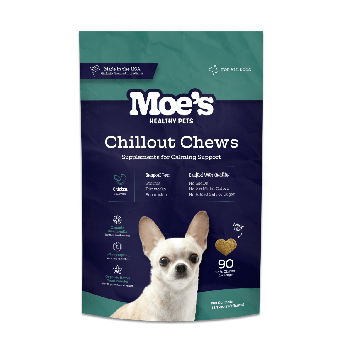 Chillout Chews for Dogs – Natural Relaxation Support for Thunderstorms & Anxiety