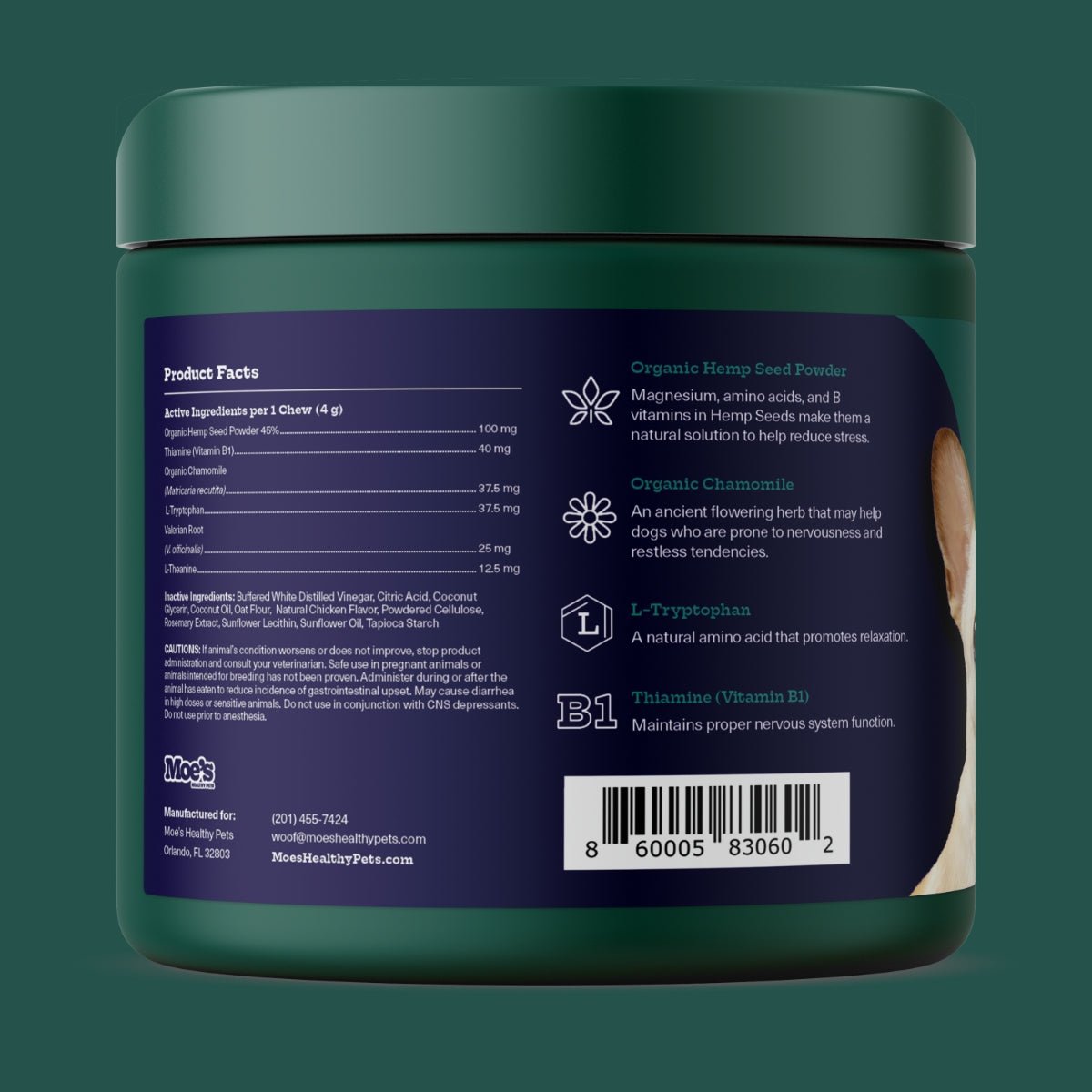 Chillout Chews for Dogs – Natural Relaxation Support for Thunderstorms & Anxiety