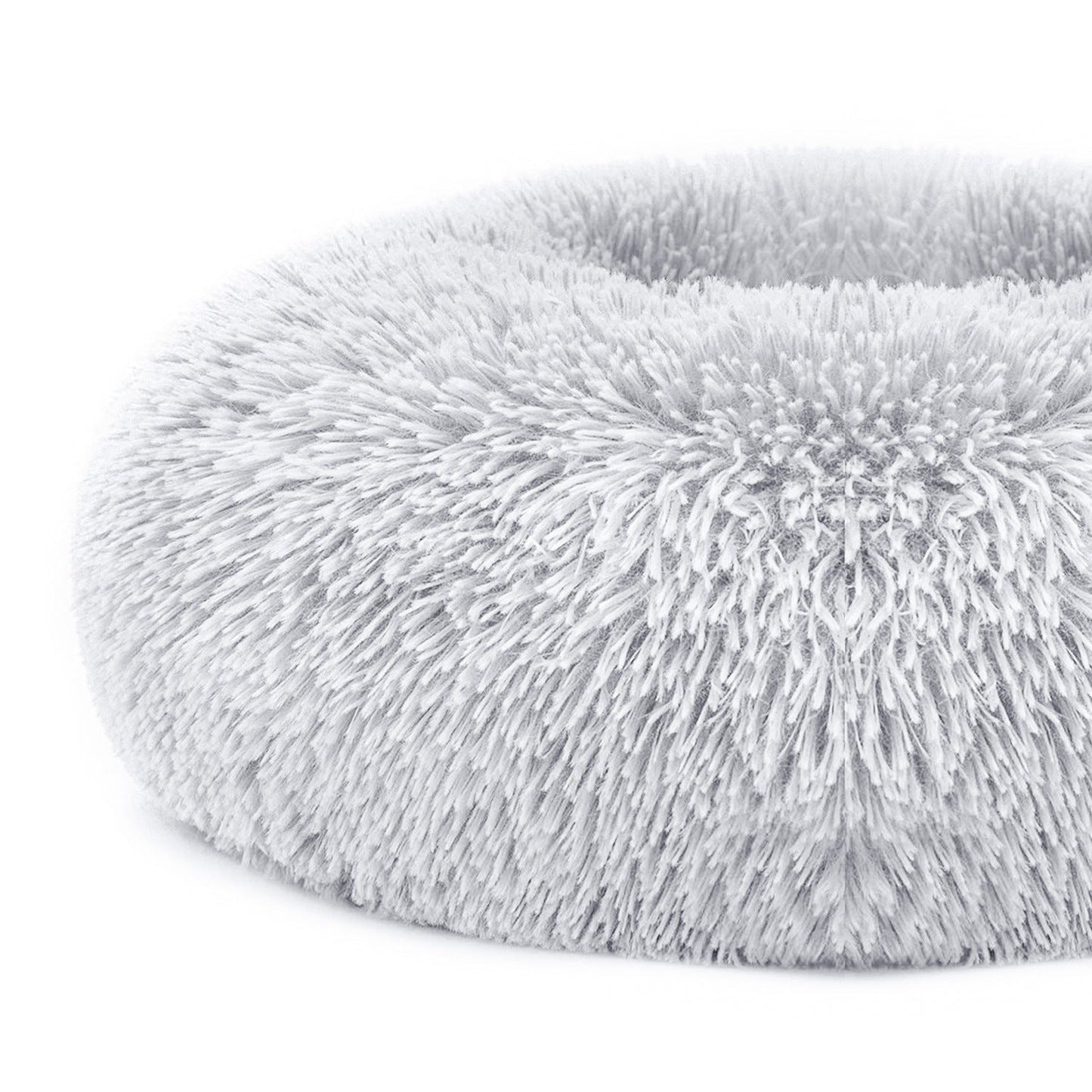 Donut Dog Bed | Anti-Slip | Fluffy Plush | Washable