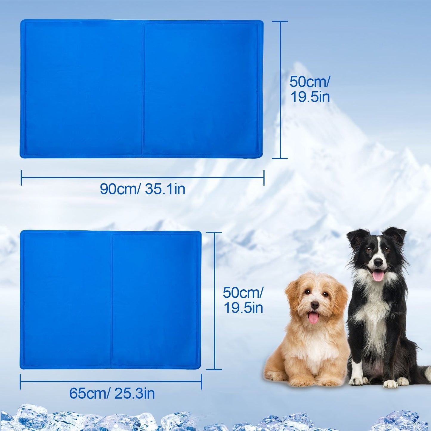 Pressure Activated Dog Cooling Mat | Self-Cooling Gel Pad for Pets