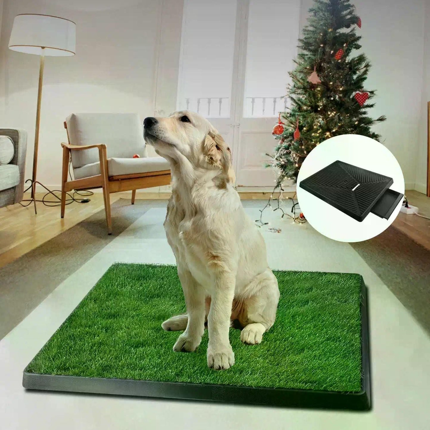 Artificial Grass Dog Potty Mat | 3-Layer Indoor Training System