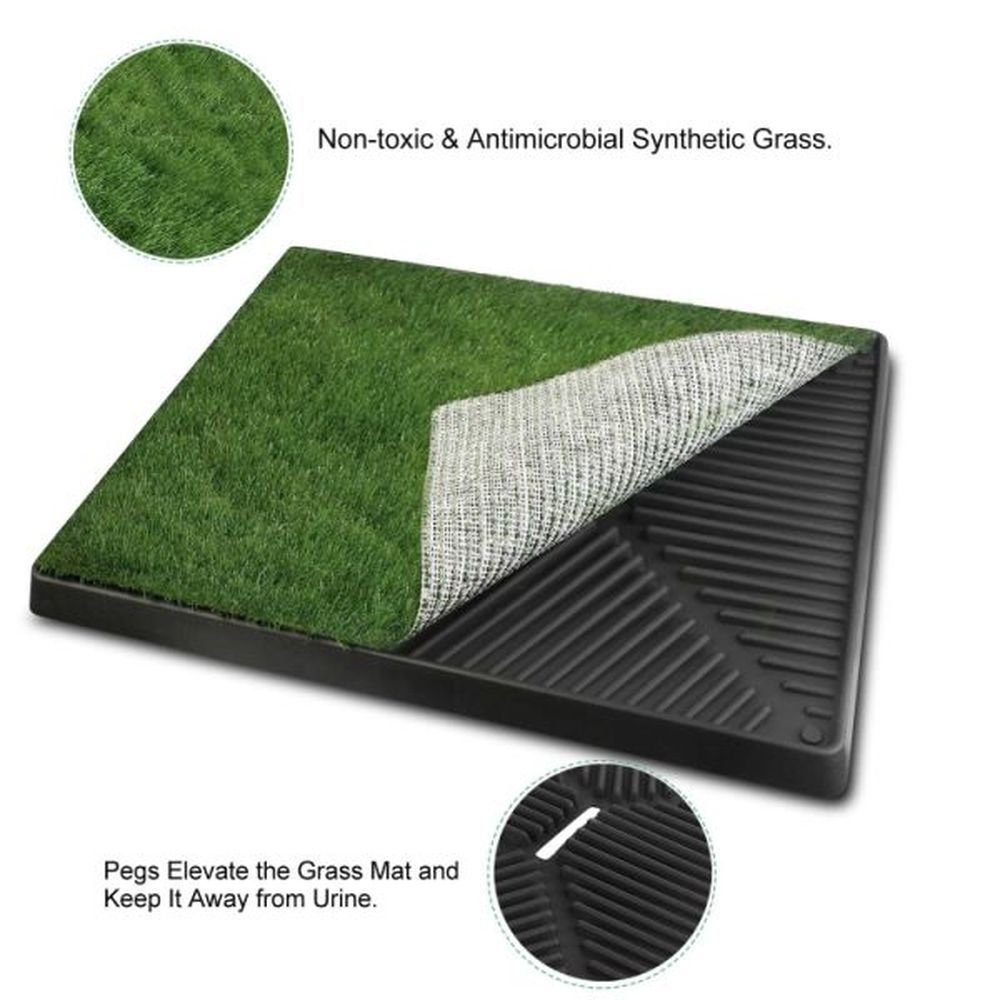 Artificial Grass Dog Potty Mat | 3-Layer Indoor Training System