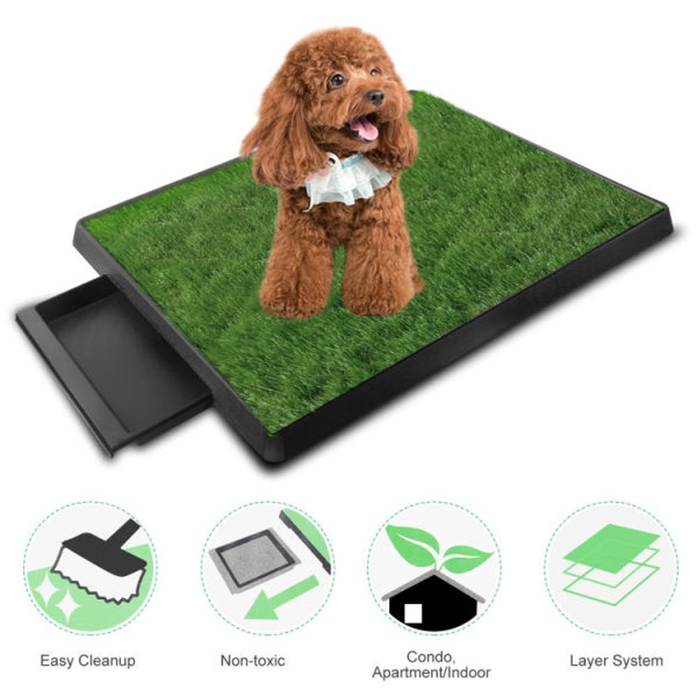 Artificial Grass Dog Potty Mat | 3-Layer Indoor Training System