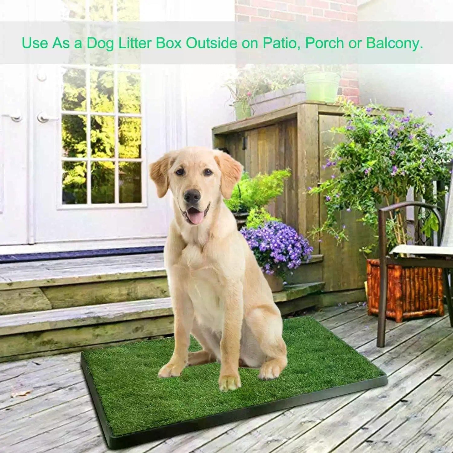 Artificial Grass Dog Potty Mat | 3-Layer Indoor Training System