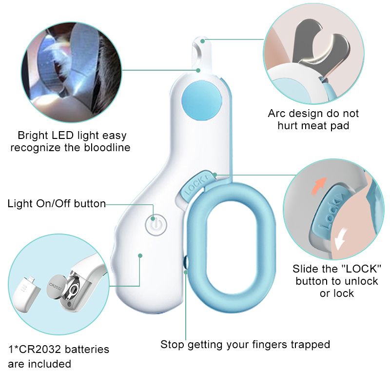 LED Dog Nail Clippers for Safer, Stress-Free Grooming