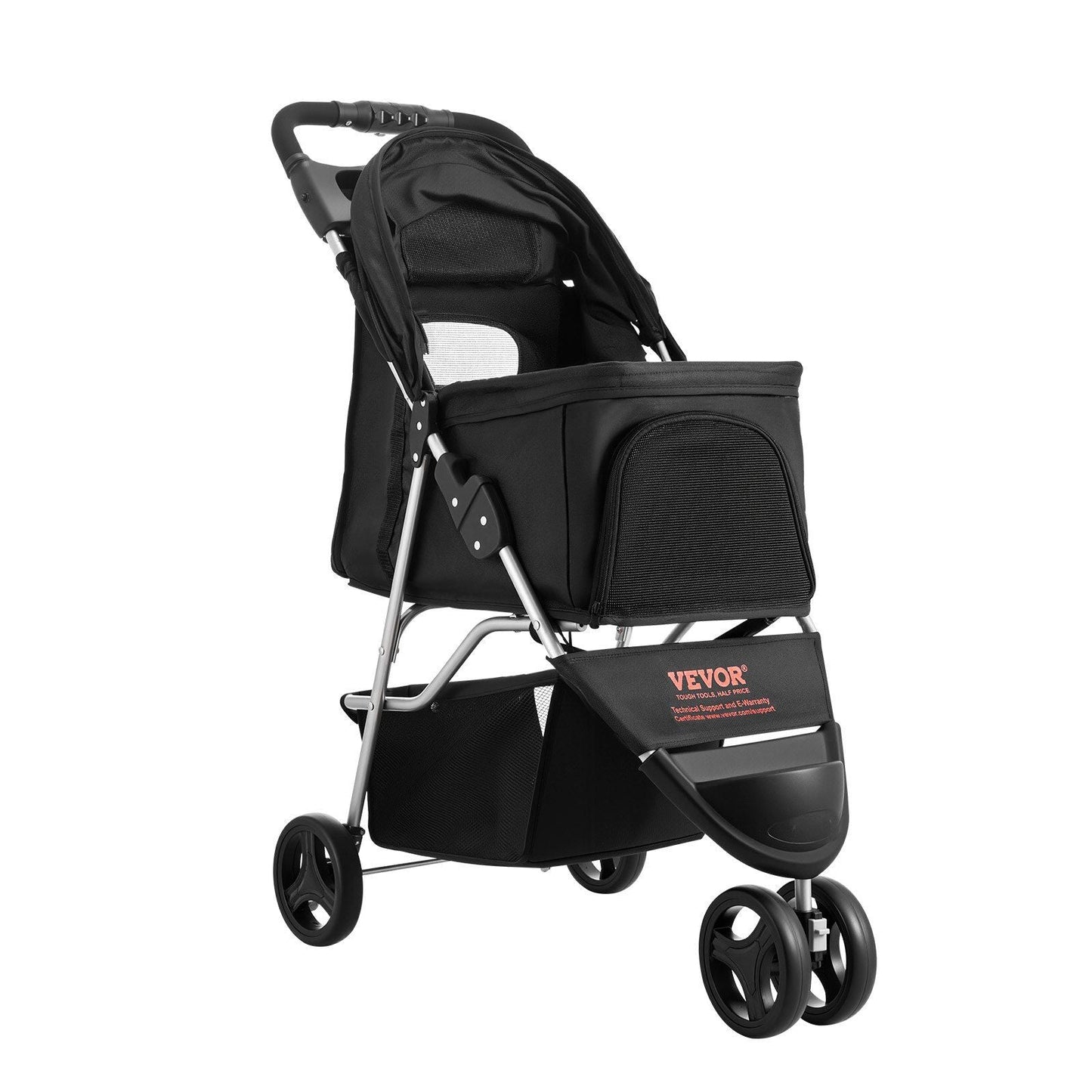 3-Wheel Pet Stroller : Foldable Dog & Cat Stroller for Pets up to 35lbs