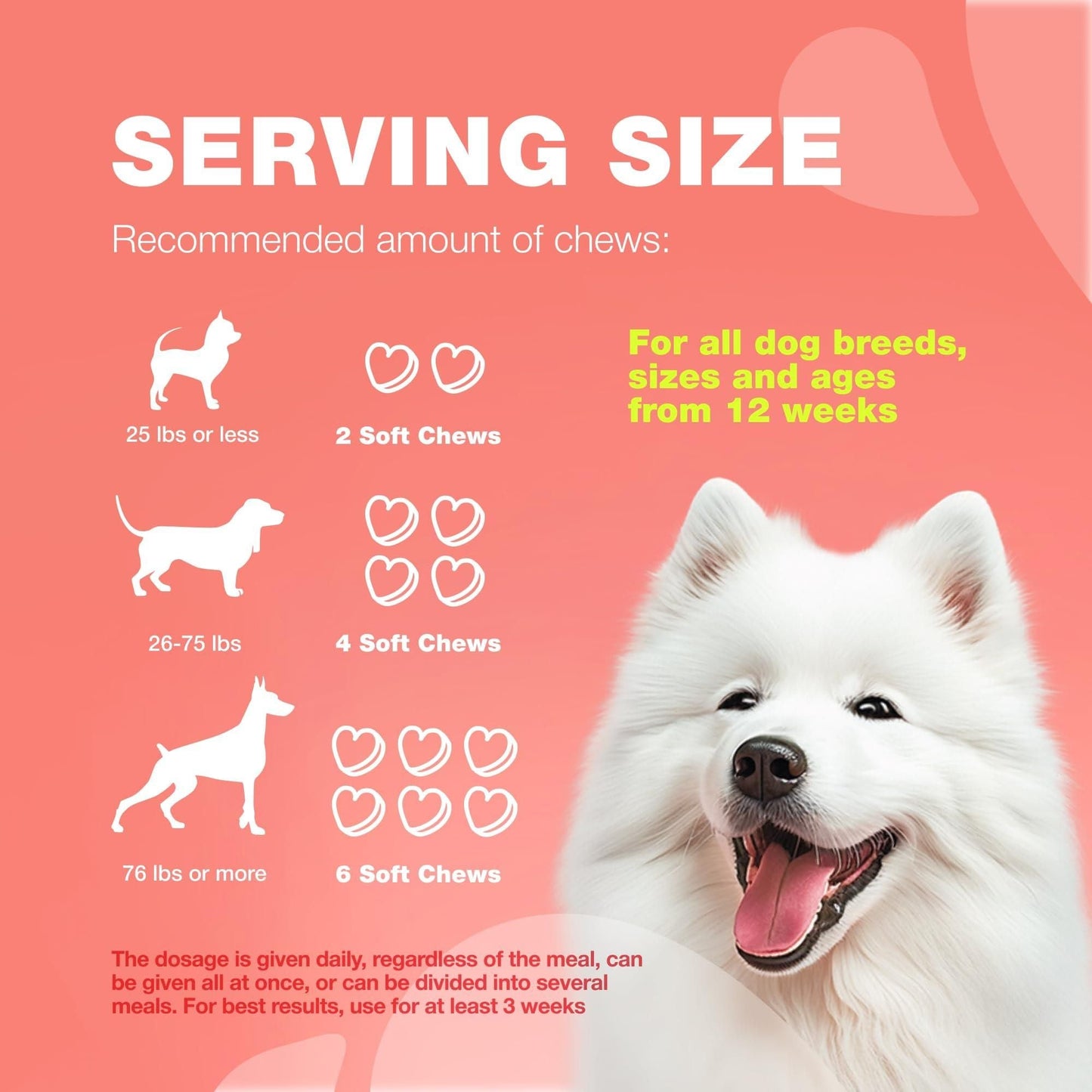 Dog Flea and Tick Treatment Chews: Natural Prevention and Immune Support | 120 Count