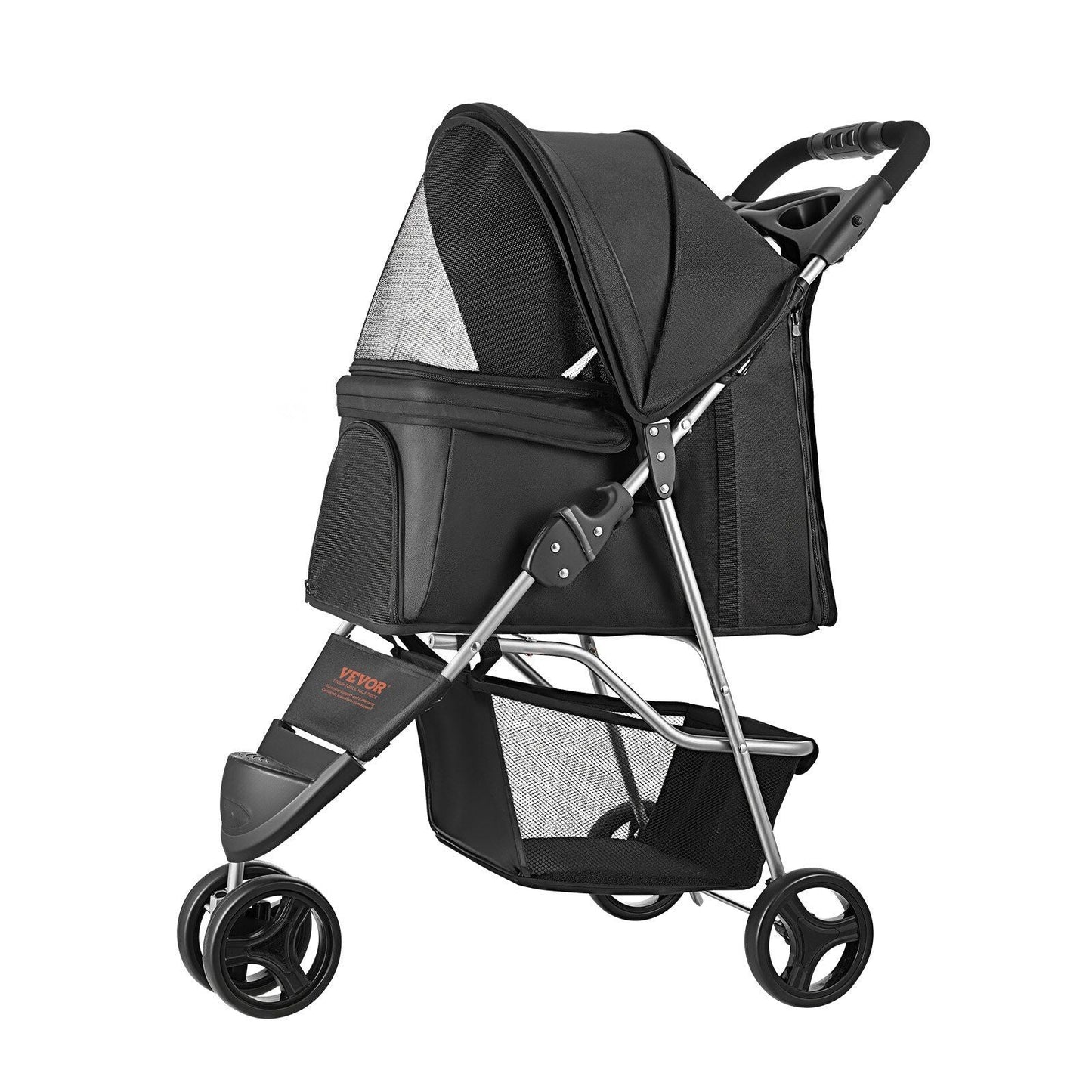 3-Wheel Pet Stroller : Foldable Dog & Cat Stroller for Pets up to 35lbs