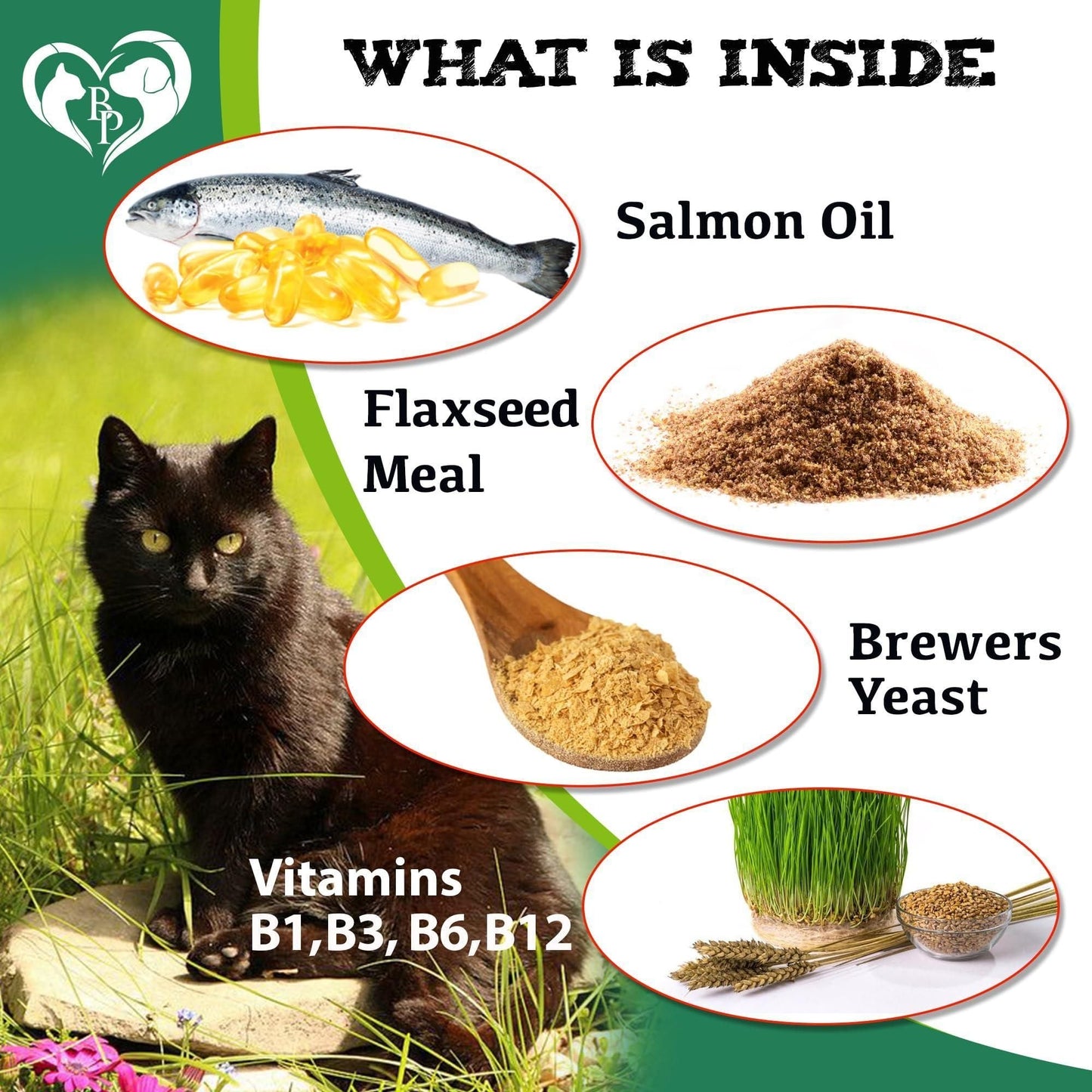 Natural Flea and Tick Prevention for Cats: Salmon Flavor Chewable Tablets | 10 oz