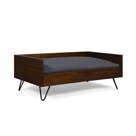 Wooden Dog Bed | Solid Acacia | Pet Bed Furniture | Small-Medium