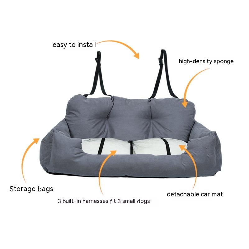 Pet Trunk Rear Car Seat Kennel for Dogs | Car Trunk Pet Bed
