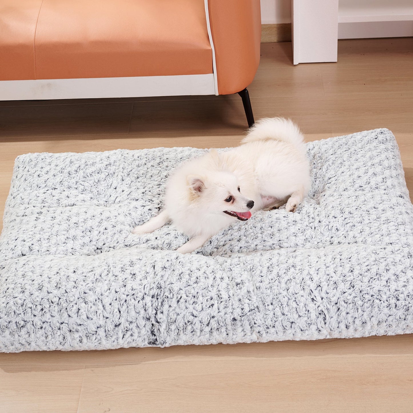 Thickened Rose Velvet Dog Bed | Washable Fluffy Kennel Mat