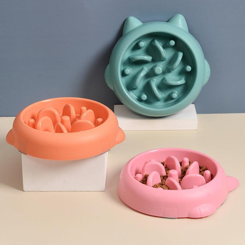 Anti Choking Slow Feeder Pet Bowl | Small Dog And Cat Feeder