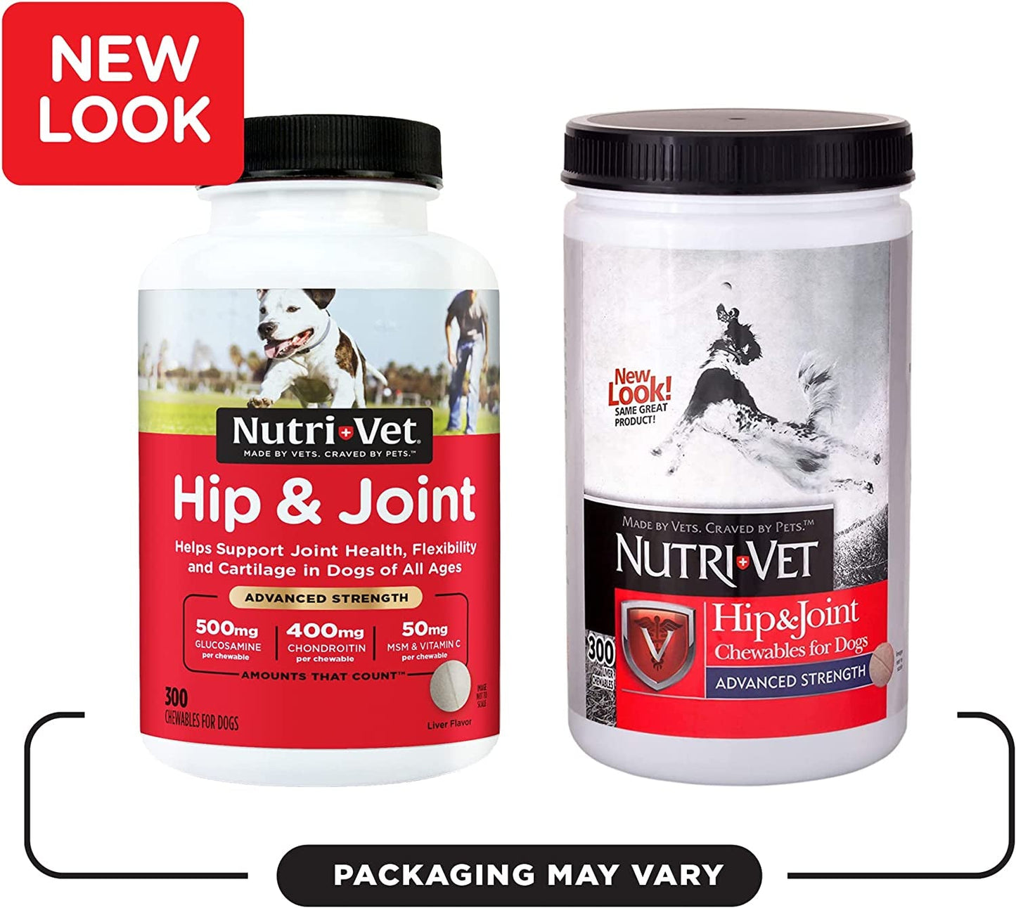 Nutri-Vet Advanced Hip & Joint Support for Senior Dogs – Extra Strength Chewable Tablets