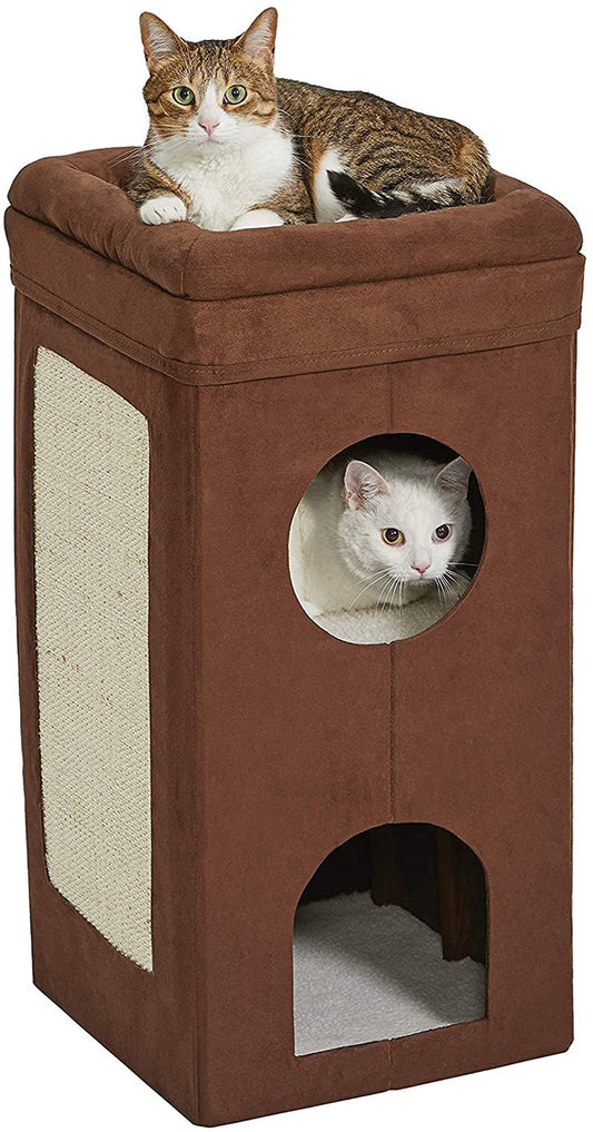 Stylish Cat Condo, 3-Tier Cat Cube House | Collapsible Design
