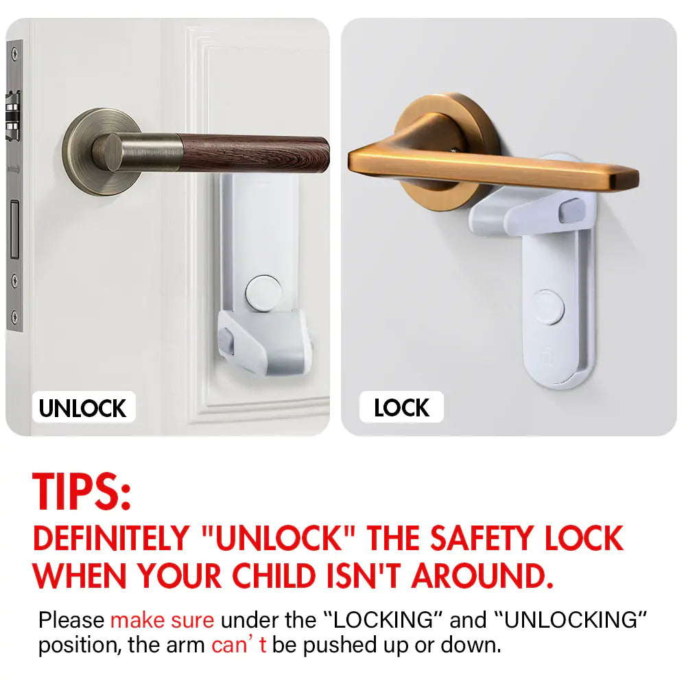 Pet Proof Door Handle Lock | Prevent Door Escapes with Dog & Cat Secure Pet Door Lock