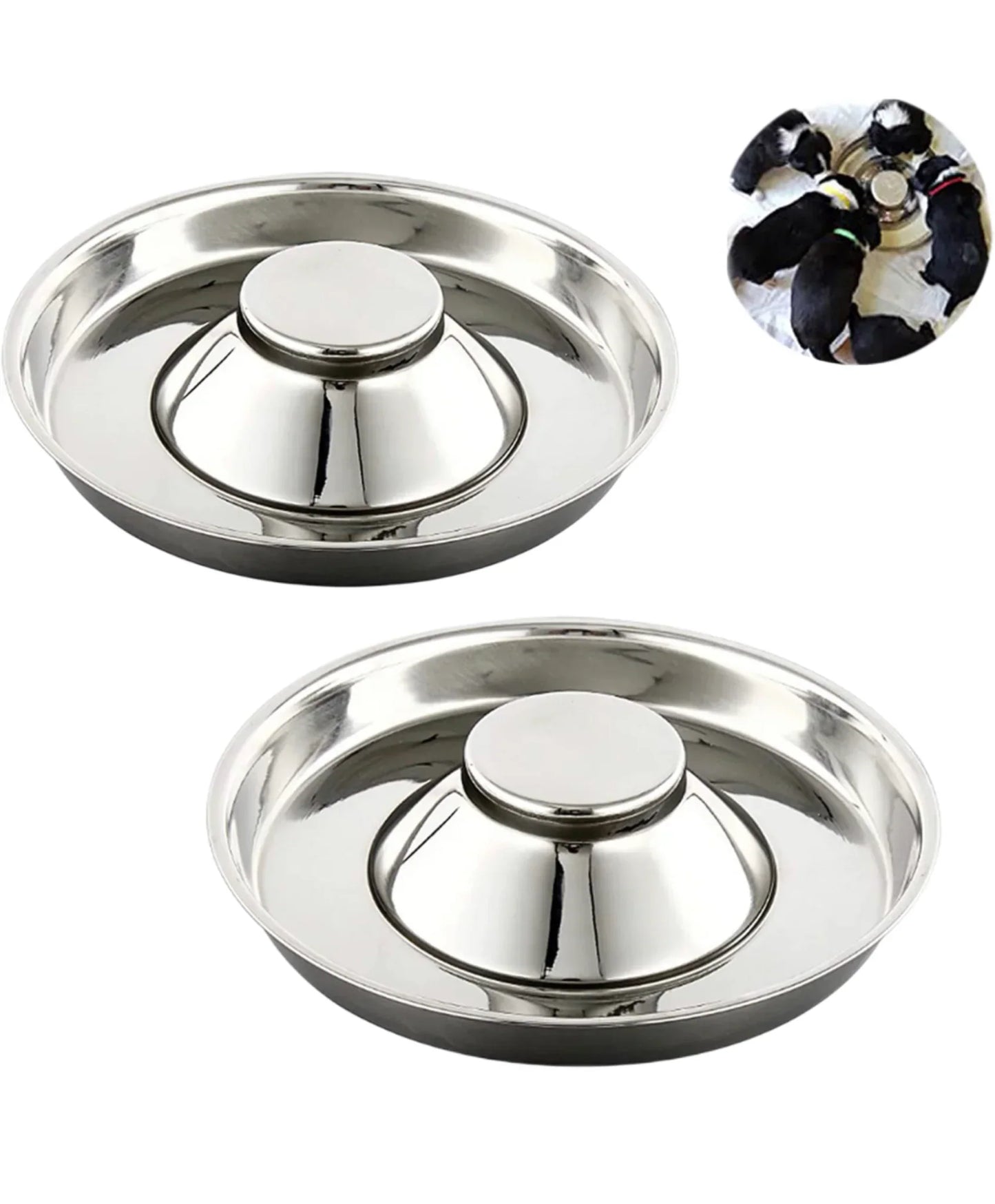Stainless Steel Puppy Weaning Bowl | Stackable Pet Feeder