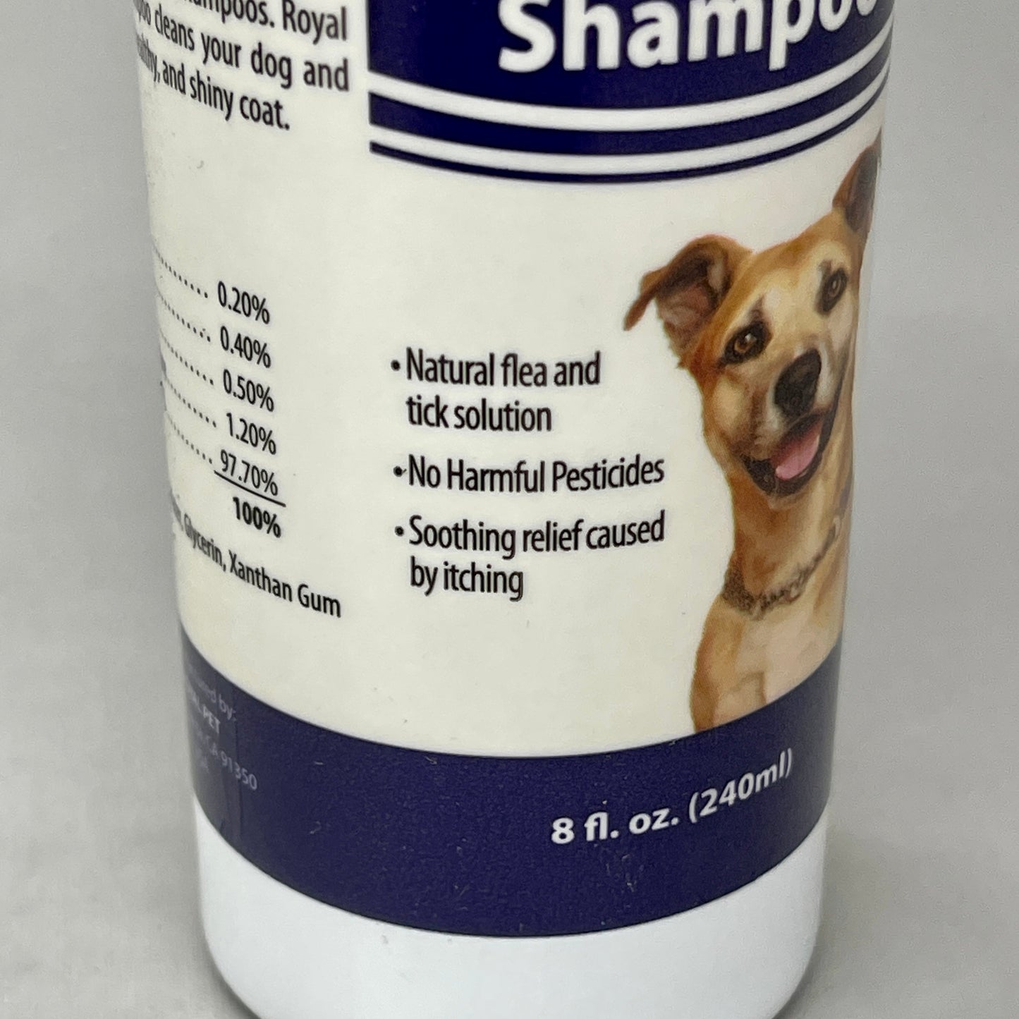 Royal Pet Natural Flea and Tick Shampoo for Dogs 12-Pack | Made in USA | 8 oz
