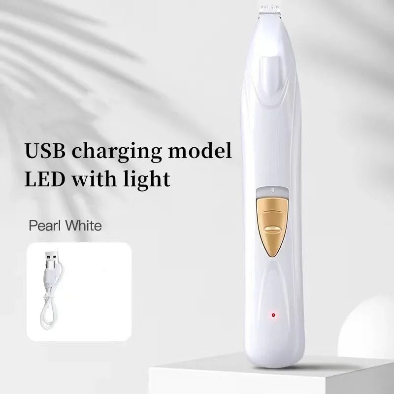 Portable LED Dog Paw Trimmer – Rechargeable Cordless Dog Nail Grinder