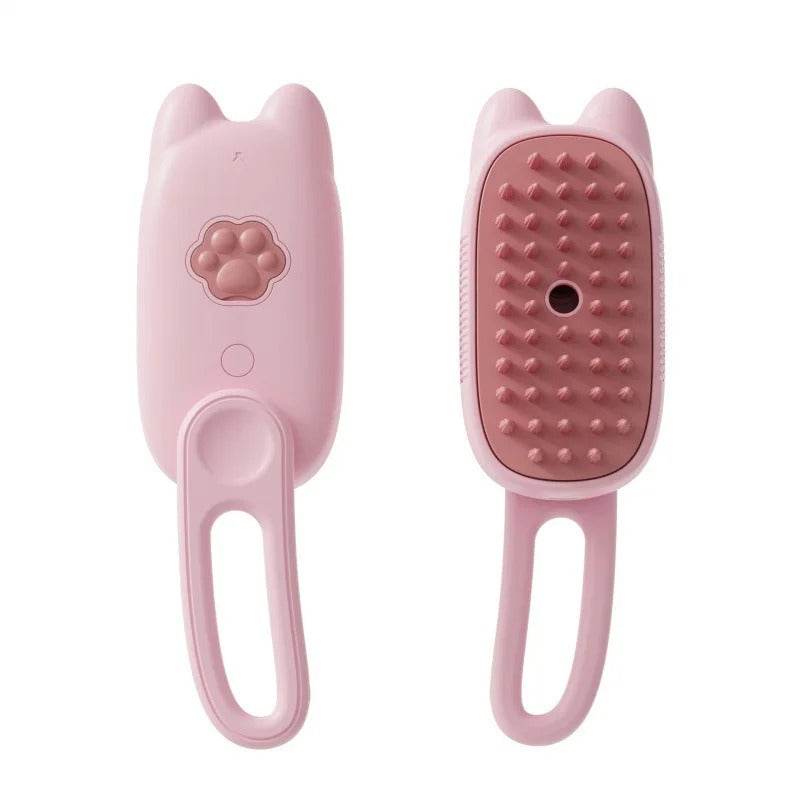 Steam Pet Brush for Dogs & Cats – 3-in-1 Electric Grooming Brush Hair