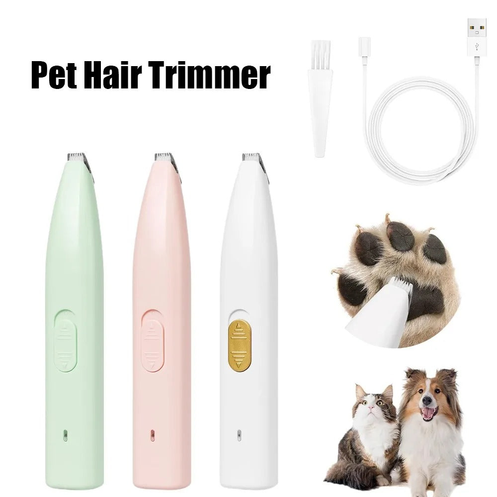 Portable LED Dog Paw Trimmer – Rechargeable Cordless Dog Nail Grinder